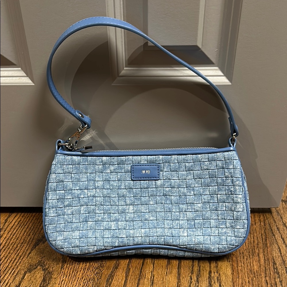 JW PEI Blue Crescent Shoulder Bag